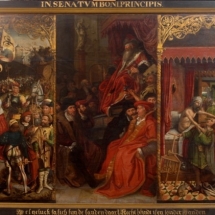 Ronald de Jager Restauratie en Conservatie van Schilderijen Gerechtigheidstriptiek middenpaneel voor restauratie achterkant