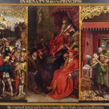 Ronald de Jager Restauratie en Conservatie van Schilderijen Gerechtigheidstriptiek middenpaneel na restauratie achterkant