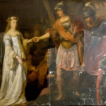 Ronald de Jager Restauratie en Conservatie van Schilderijen Ferdinand Bol Scipio tijdens restauratie