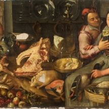 Ronald de Jager Restauratie en Conservatie van Schilderijen Floris van Schooten Keukenstuk tijdens restauratie