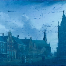 Ronald de Jager Restauratie en Conservatie van Schilderijen Isaac Ouwater Nieuwstraat Hoorn tijdens restauratie UV-opname