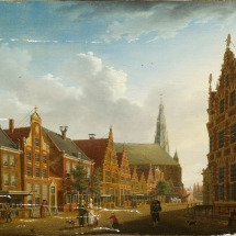 Ronald de Jager Restauratie en Conservatie van Schilderijen Isaac Ouwater Nieuwstraat Hoorn tijdens restauratie