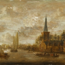 Ronald de Jager Restauratie en Conservatie van Schilderijen Jacobus Storck Ouderkerk tijdens restauratie