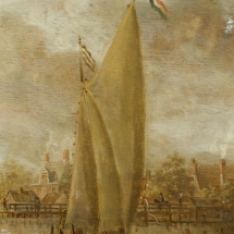 Ronald de Jager Restauratie en Conservatie van Schilderijen Jacobus Storck Ouderkerk tijdens restauratie detail
