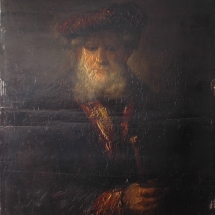 Ronald de Jager Restauratie en Conservatie van Schilderijen Vervalsing Samuel voor restauratie strijklicht-opname